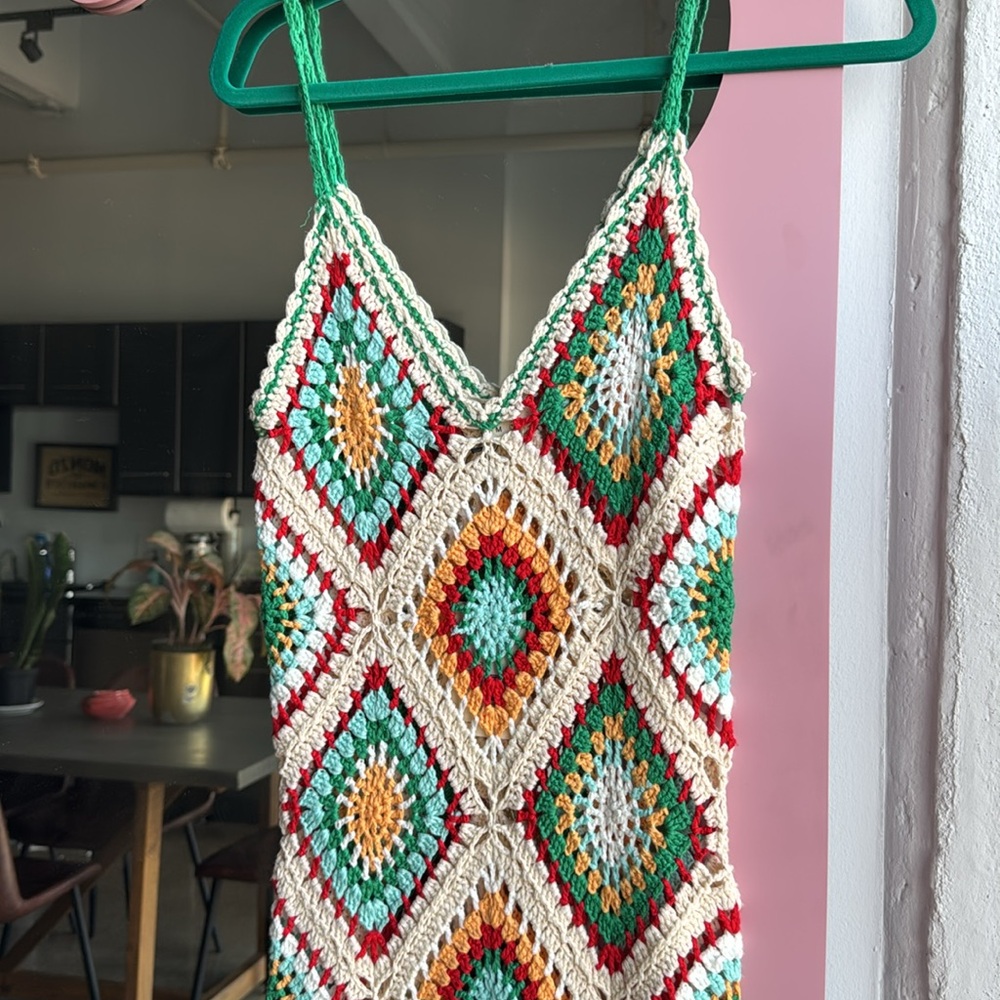 NWT Elan Crochet Maxi Dress - Picture 4 of 6